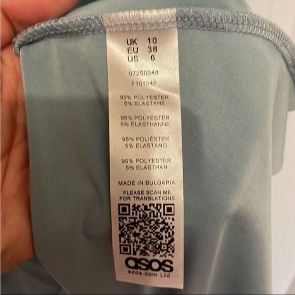 ✨ASOS DESIGN slinky midi sundress with waist ruffle - Picture 4 of 8